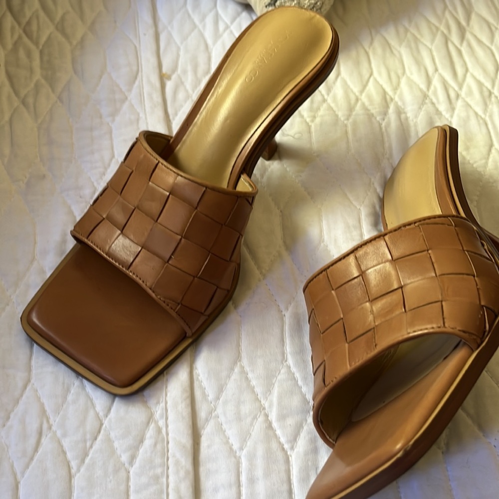 Tony Bianco Woven Leather Mules